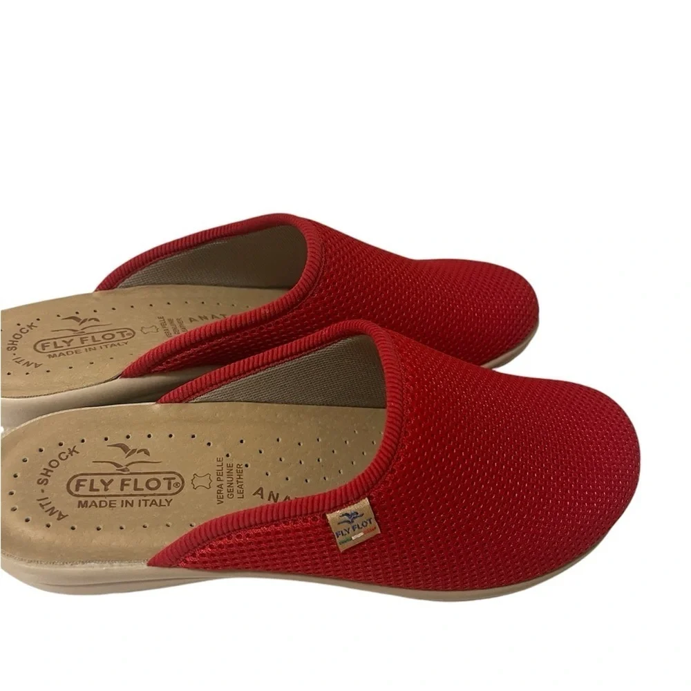 Fly Flot Italian soft lightweight Women's Open-Back Slippers